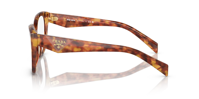 PR 20ZV Baun & Havana AcetatEyeglass Frames von B24, Seitenansicht