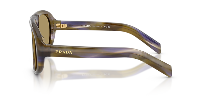 PR C05S Striped Laguna AcetatSunglass Frames von B24, Seitenansicht