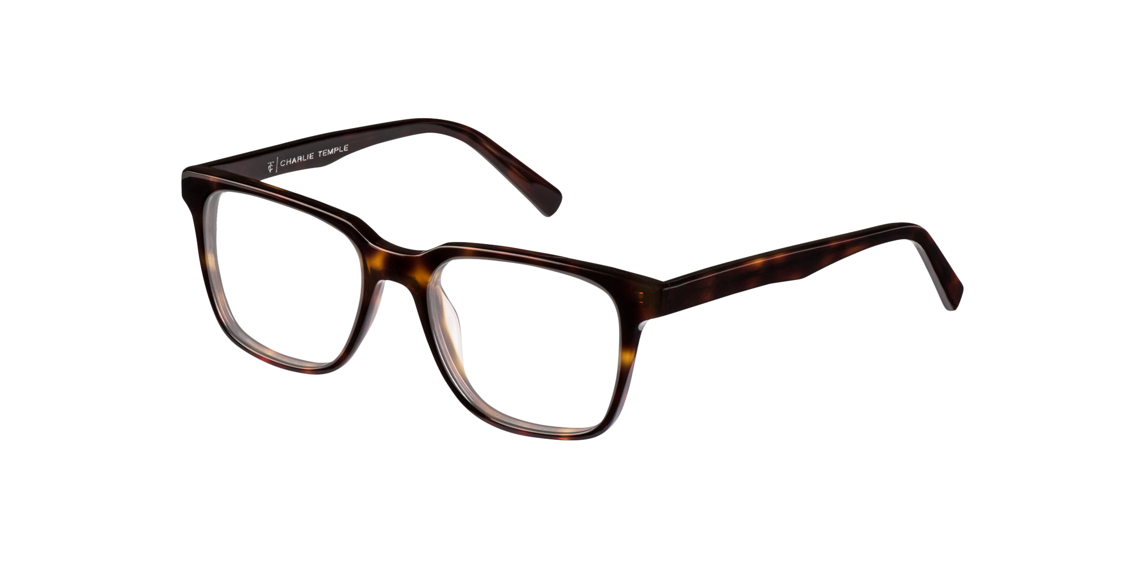 Balthazar Moonlight Tortoise AcetaatEyeglass Frames van B24, Hoekweergave