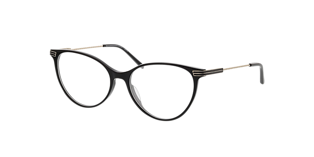 Leona Zwart AcetaatEyeglass Frames van B24, Hoekweergave