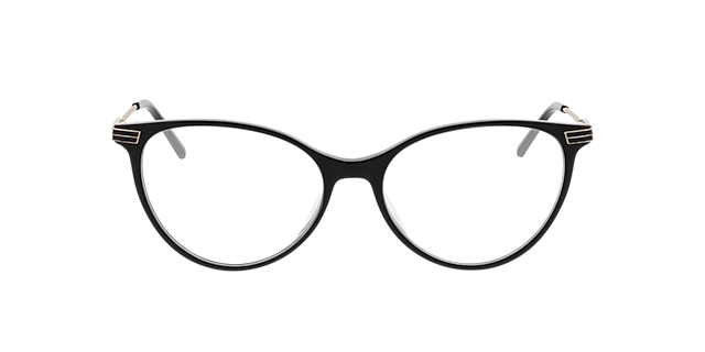 Leona Zwart AcetaatEyeglass Frames van B24, Vooraanzicht