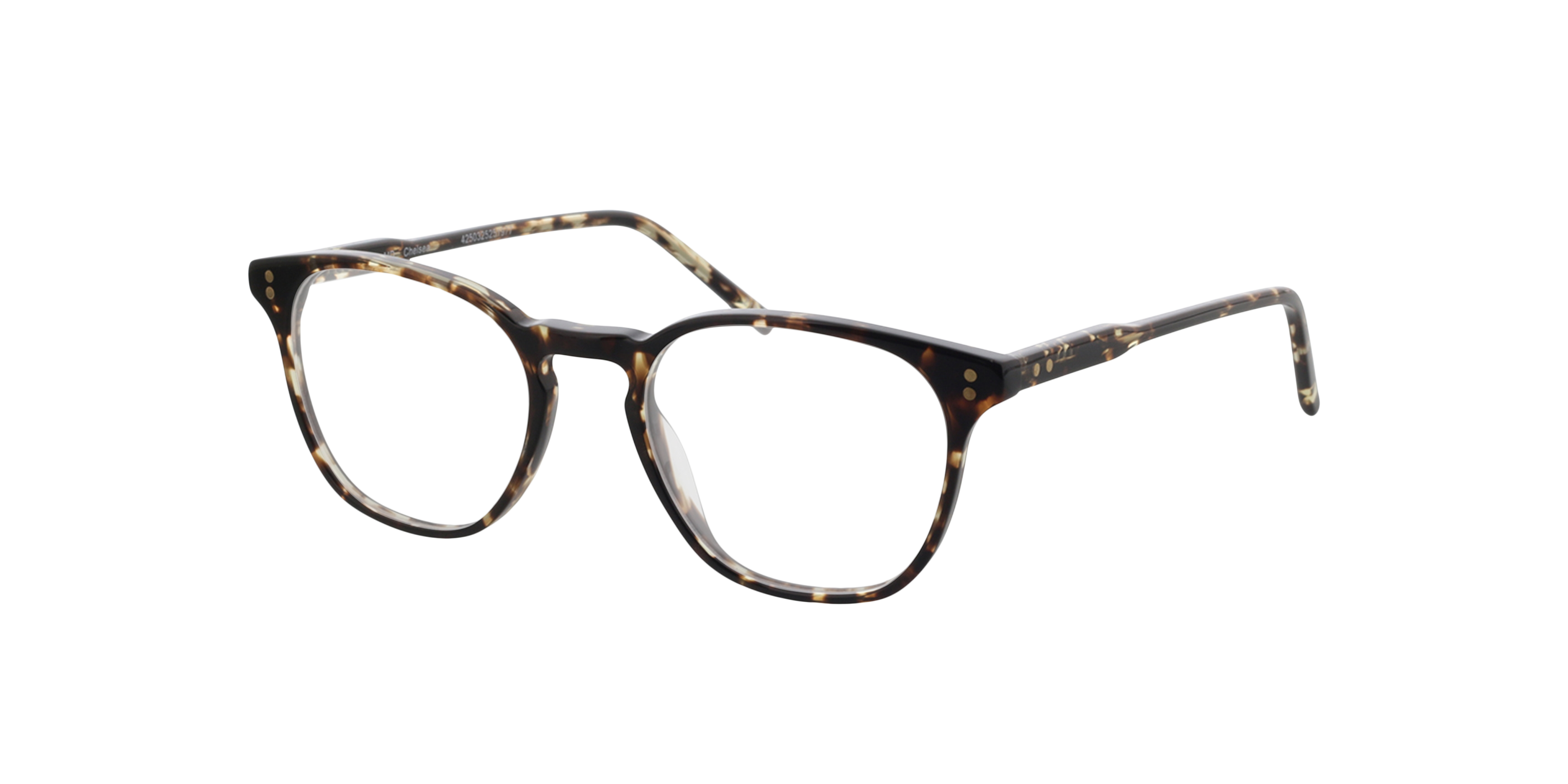 Chelsea Gevlekt Havana AcetaatSunglass Frames van B24, Hoekweergave