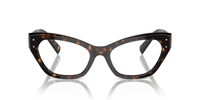 DG3385 Havana AcetaatEyeglass Frames van B24, Vooraanzicht