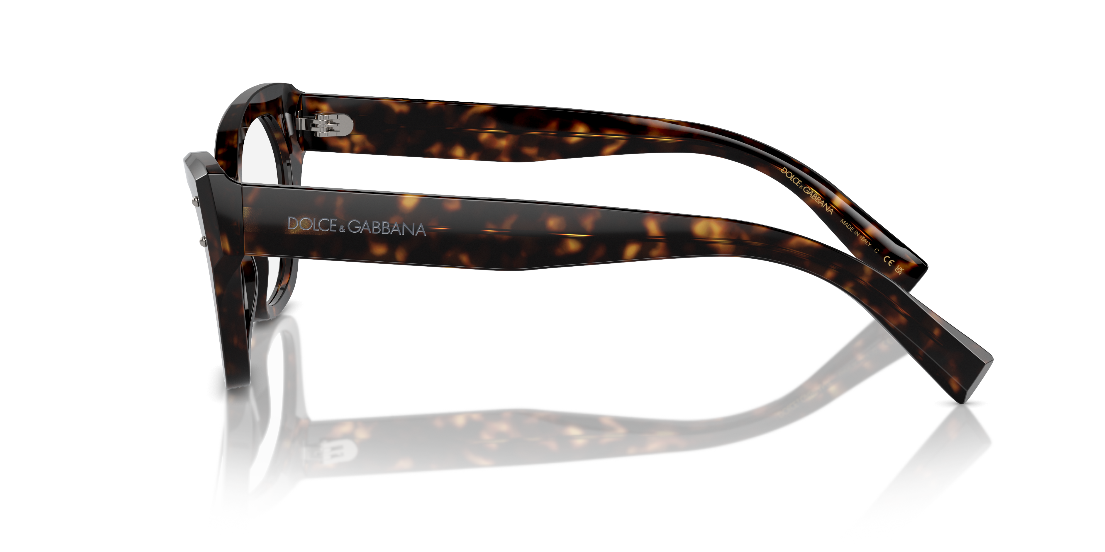 DG3385 Havana AcetaatEyeglass Frames van B24, Zijaanzicht