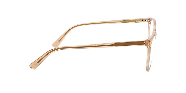 Samantha Bilayer Peach AcetatEyeglass Frames von B24, Seitenansicht
