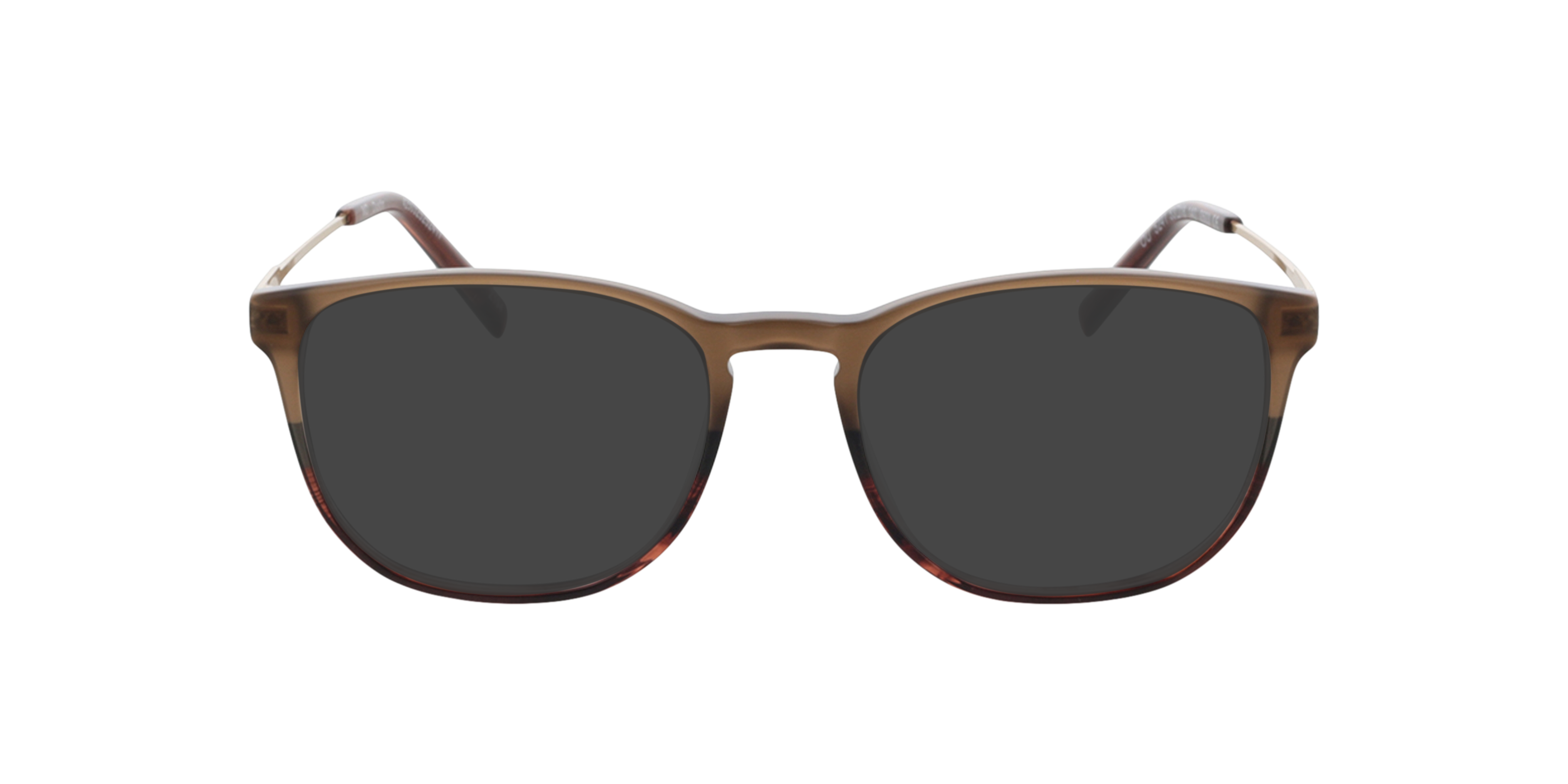 Dustin Gradiënt bruin  &  goud  &  bruin AcetaatEyeglass Frames van B24, met getinte lenzen