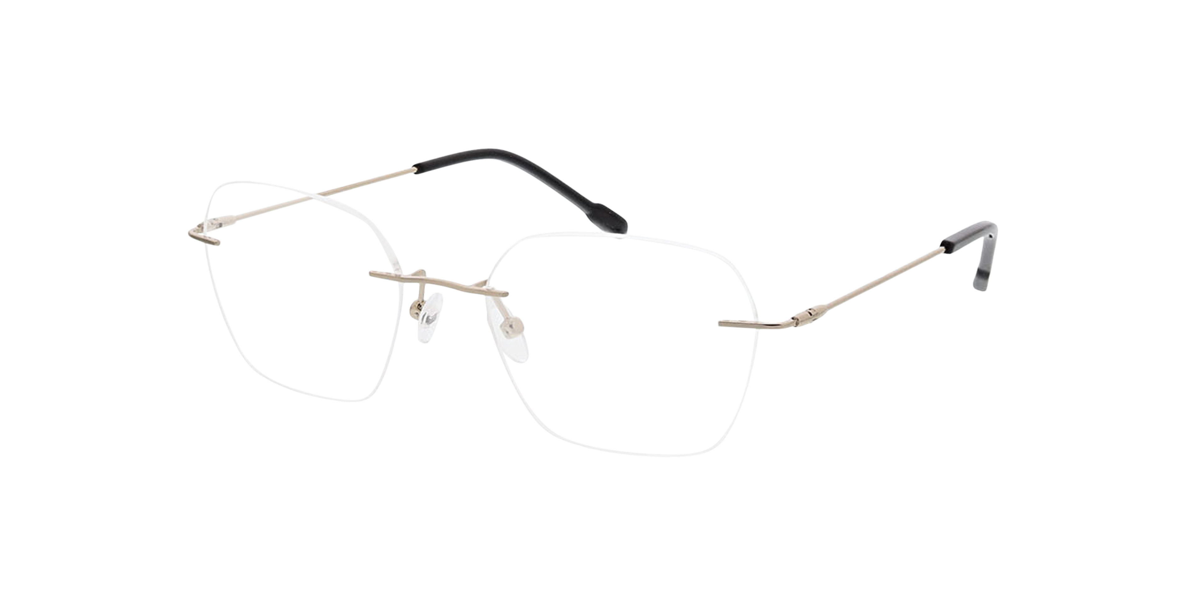 Frieda Weissgold MetallEyeglass Frames von B24, Dreiviertelansicht