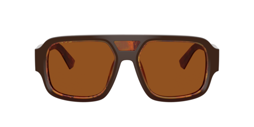 Dolce&Gabbana - DG4516, Herren, Top Brown/Pearl Gold & Brown/Black On Grey Havana, Größe: Large