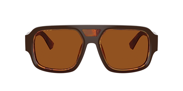 DG4516 Top Brown & Pearl Gold & Brown AcetaatSunglass Frames van B24, met getinte lenzen