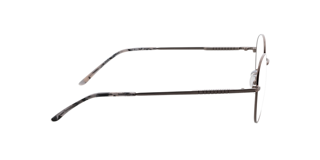 Carter Satin Gun  &  Grey Havana MetallEyeglass Frames von B24, Seitenansicht