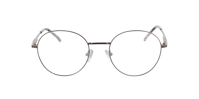 Carter Satin Gun  &  Grey Havana MetallEyeglass Frames von B24, Vorderansicht