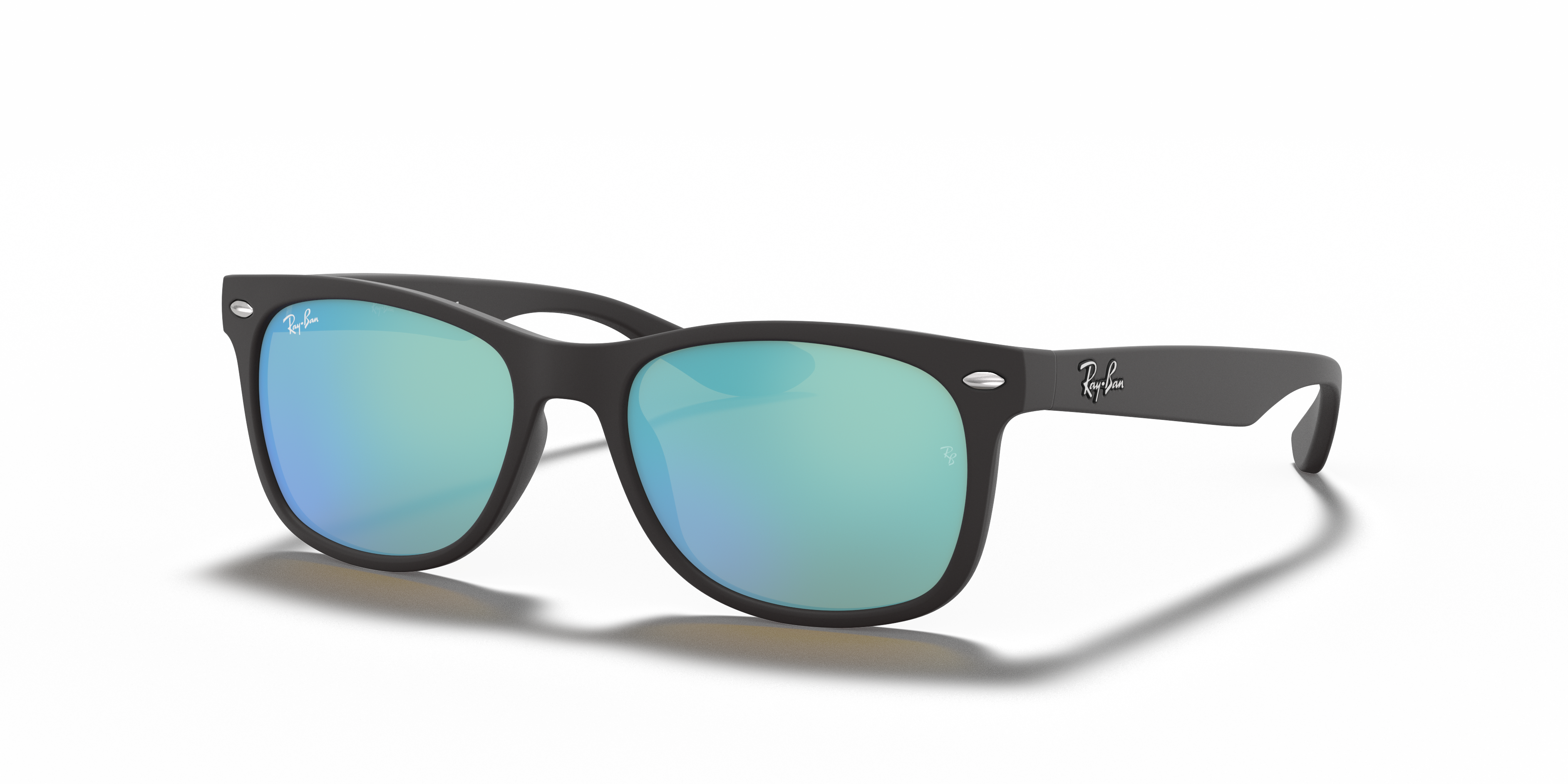 RB9052S Zwart KunststofSunglass Frames van B24, Hoekweergave
