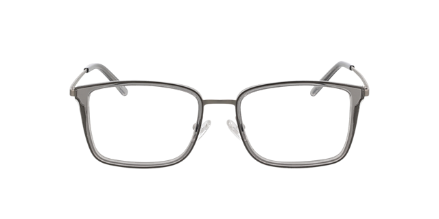 Panama Grau & Matt Silber MetallEyeglass Frames von B24, Vorderansicht