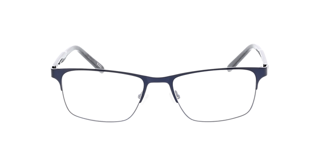 Sherman Blauw & gevlekt grijs MetaalEyeglass Frames van B24, Vooraanzicht