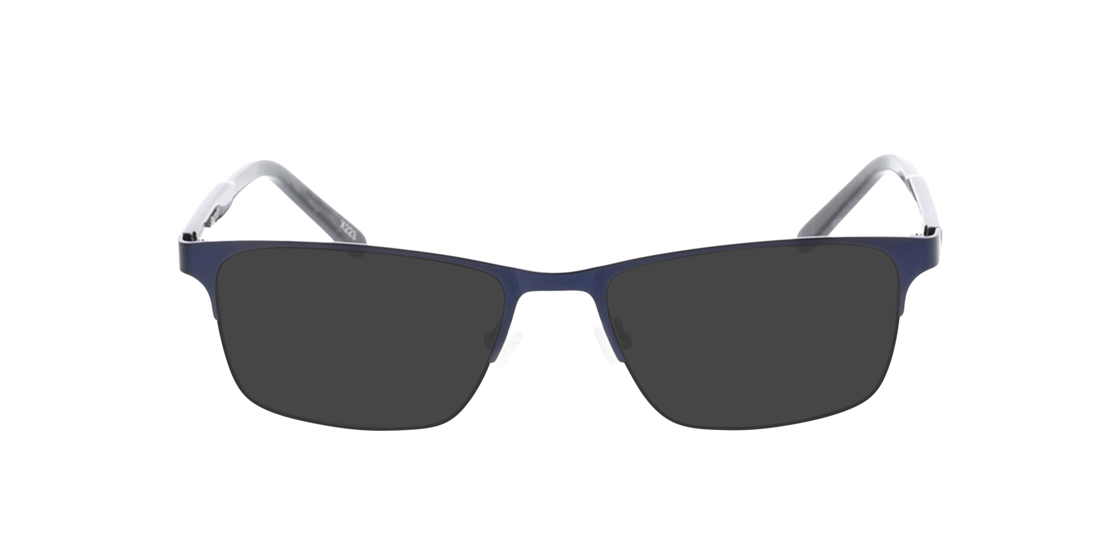 Sherman Blue  &  Mottled Grey MetallEyeglass Frames von B24, mit getönten Gläsern