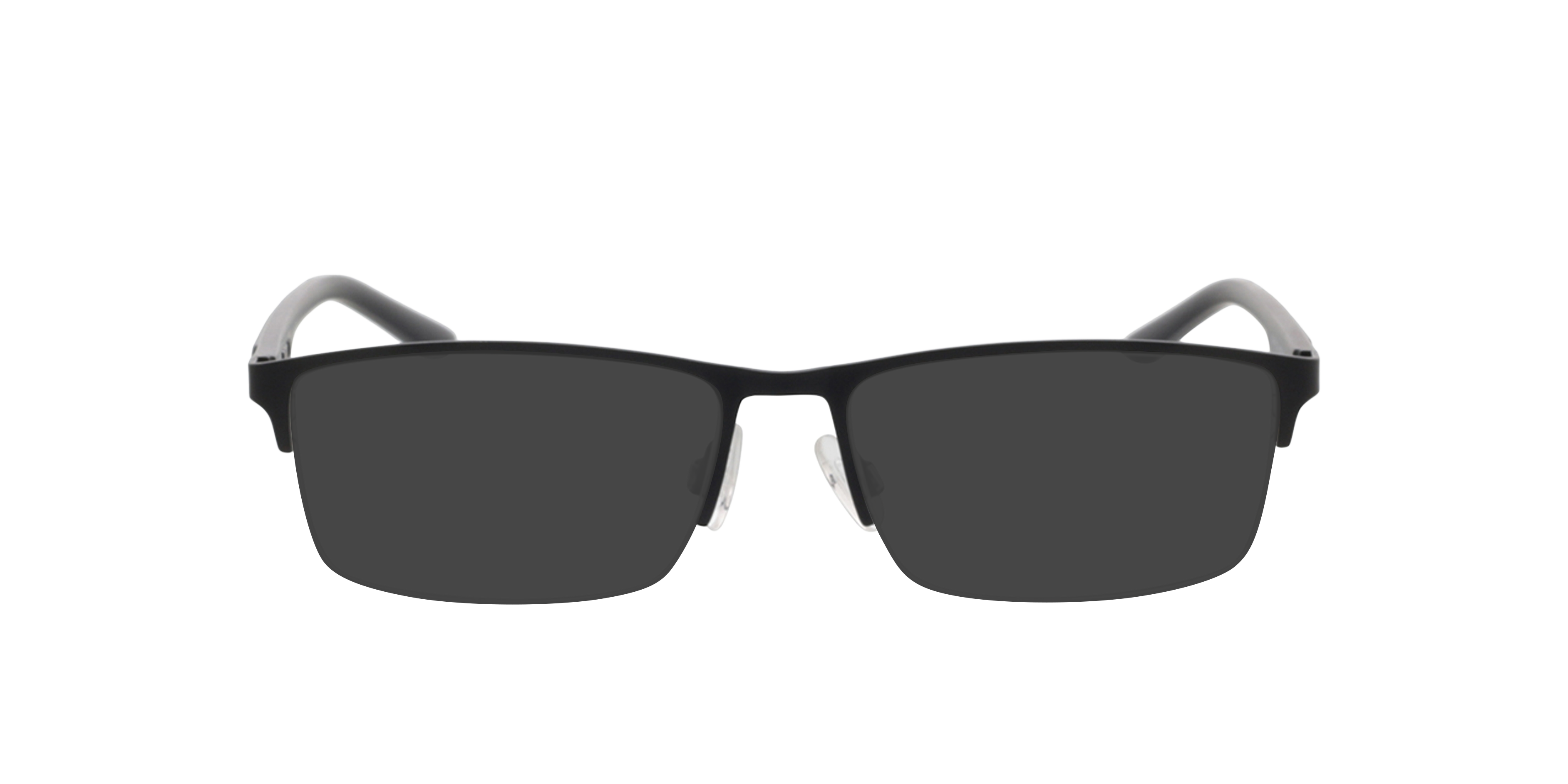 PU0373O Matt Schwarz MetallEyeglass Frames von B24, mit getönten Gläsern