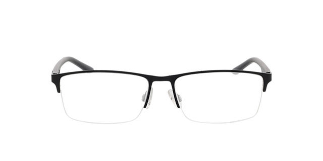 PU0373O Zwartmat MetaalEyeglass Frames van B24, Vooraanzicht