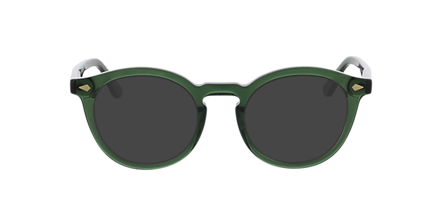 Brooke Crystal Olive Green AcetatEyeglass Frames von B24, mit getönten Gläsern