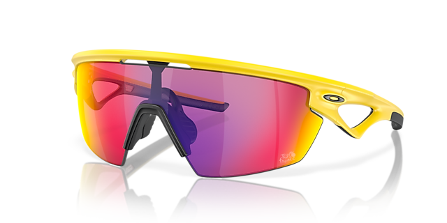 2024 Tour De France™ Sphaera™ Matte Yellow KunststoffSunglass Frames von B24, Dreiviertelansicht
