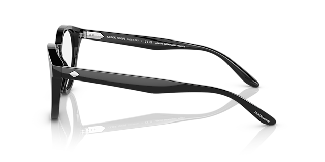 AR7227 Zwart AcetaatEyeglass Frames van B24, Zijaanzicht