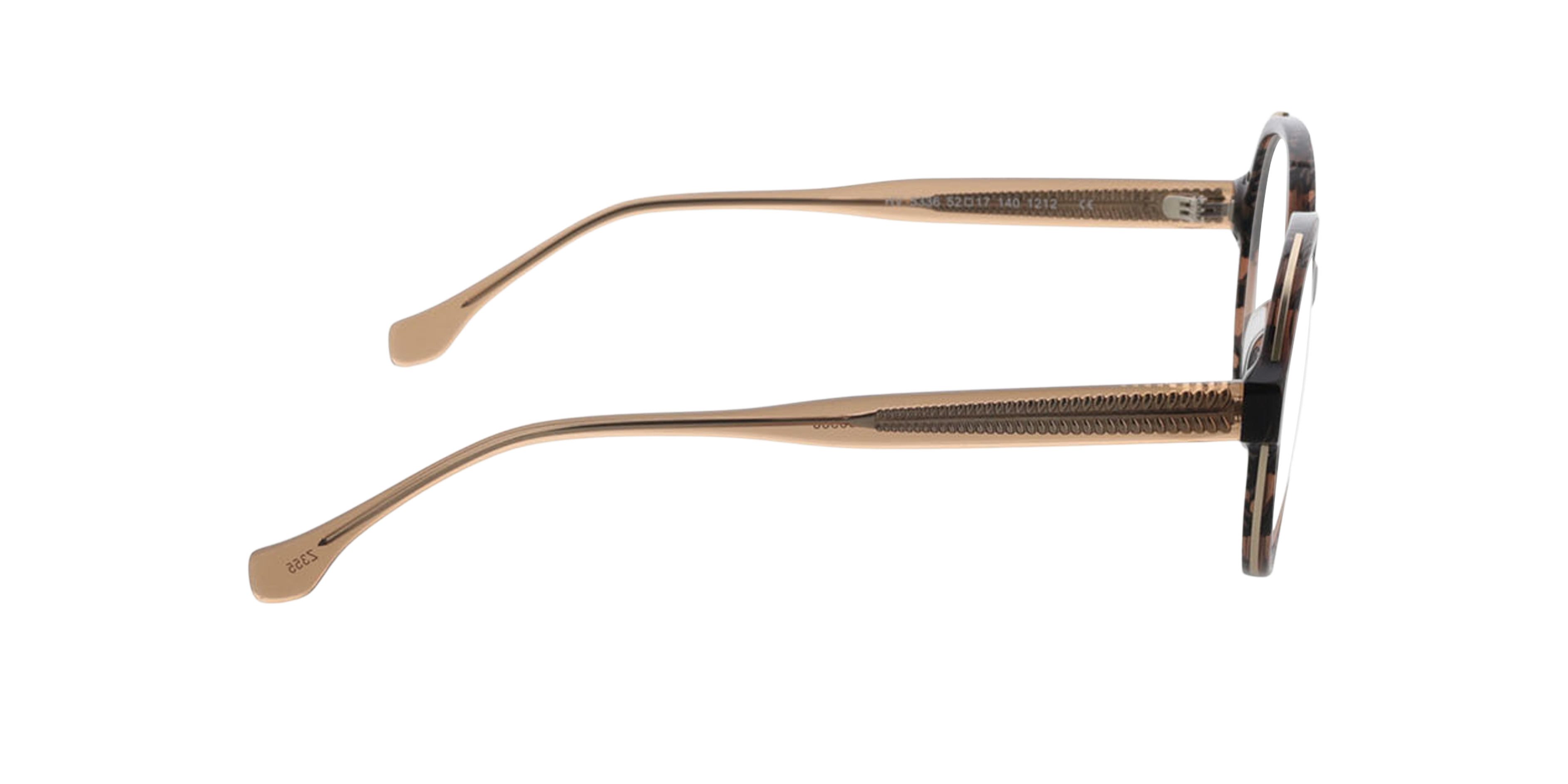 Monaco Fantasy bruin AcetaatEyeglass Frames van B24, Zijaanzicht