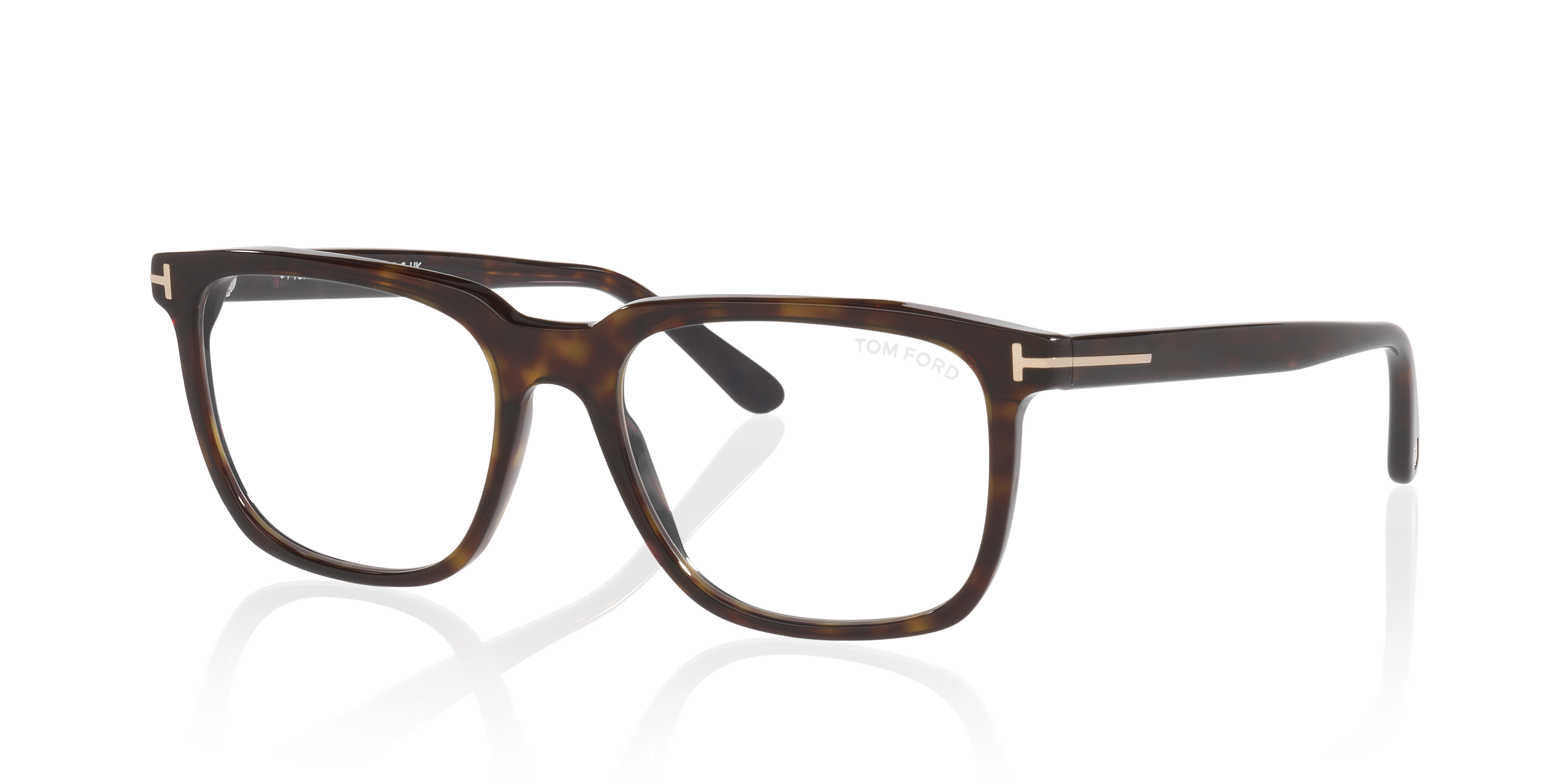 FT6080-B Tortoise Black AcetatEyeglass Frames von B24, Dreiviertelansicht