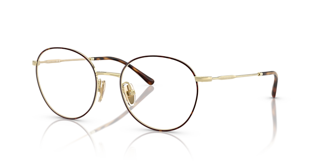 VO4280T Top Havana & Light Gold TitanEyeglass Frames von B24, Dreiviertelansicht