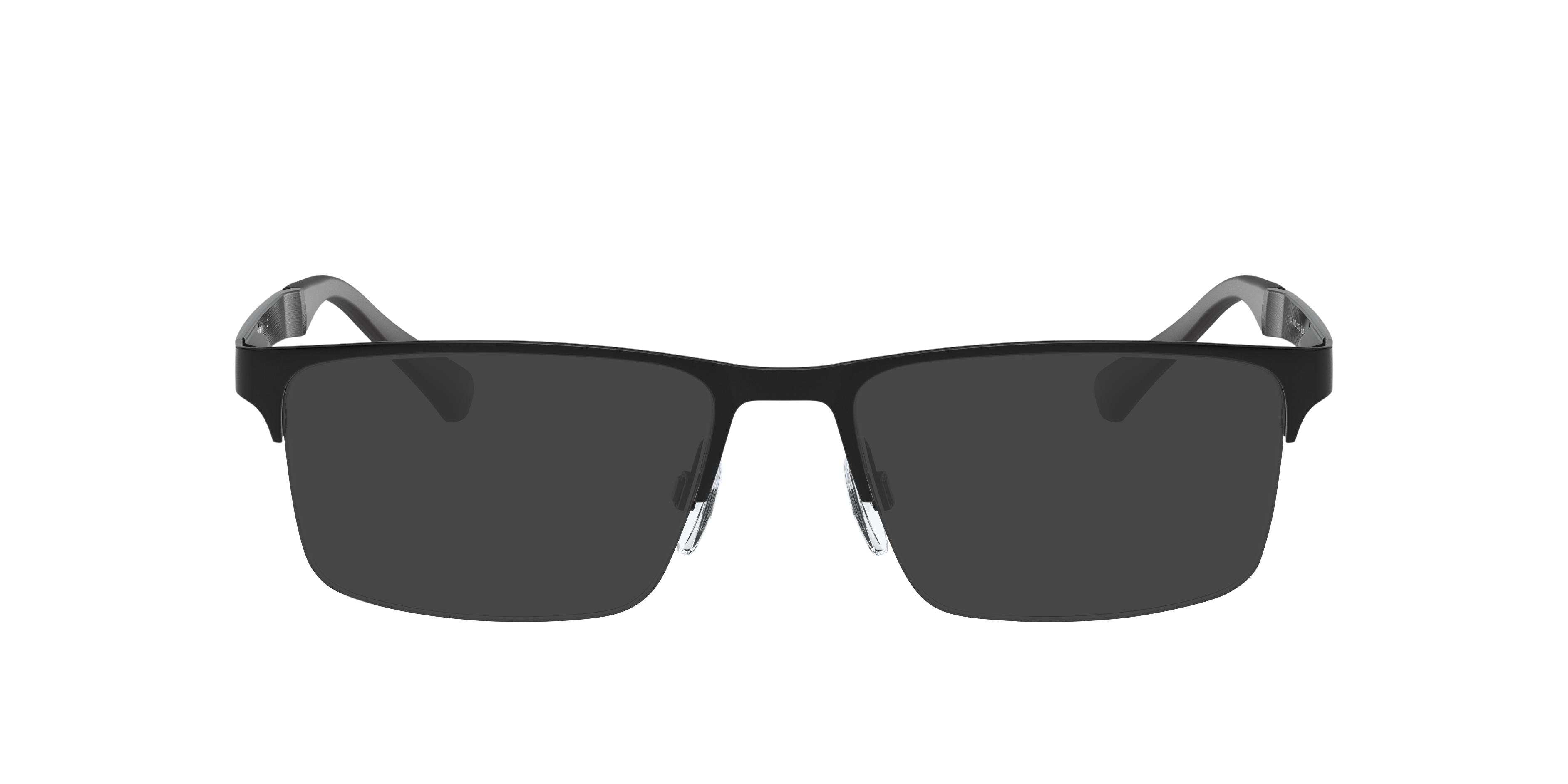 EA1110D Rubber zwart MetaalEyeglass Frames van B24, met getinte lenzen