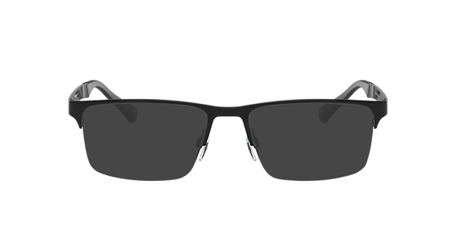 EA1110D Rubber zwart MetaalEyeglass Frames van B24, met getinte lenzen