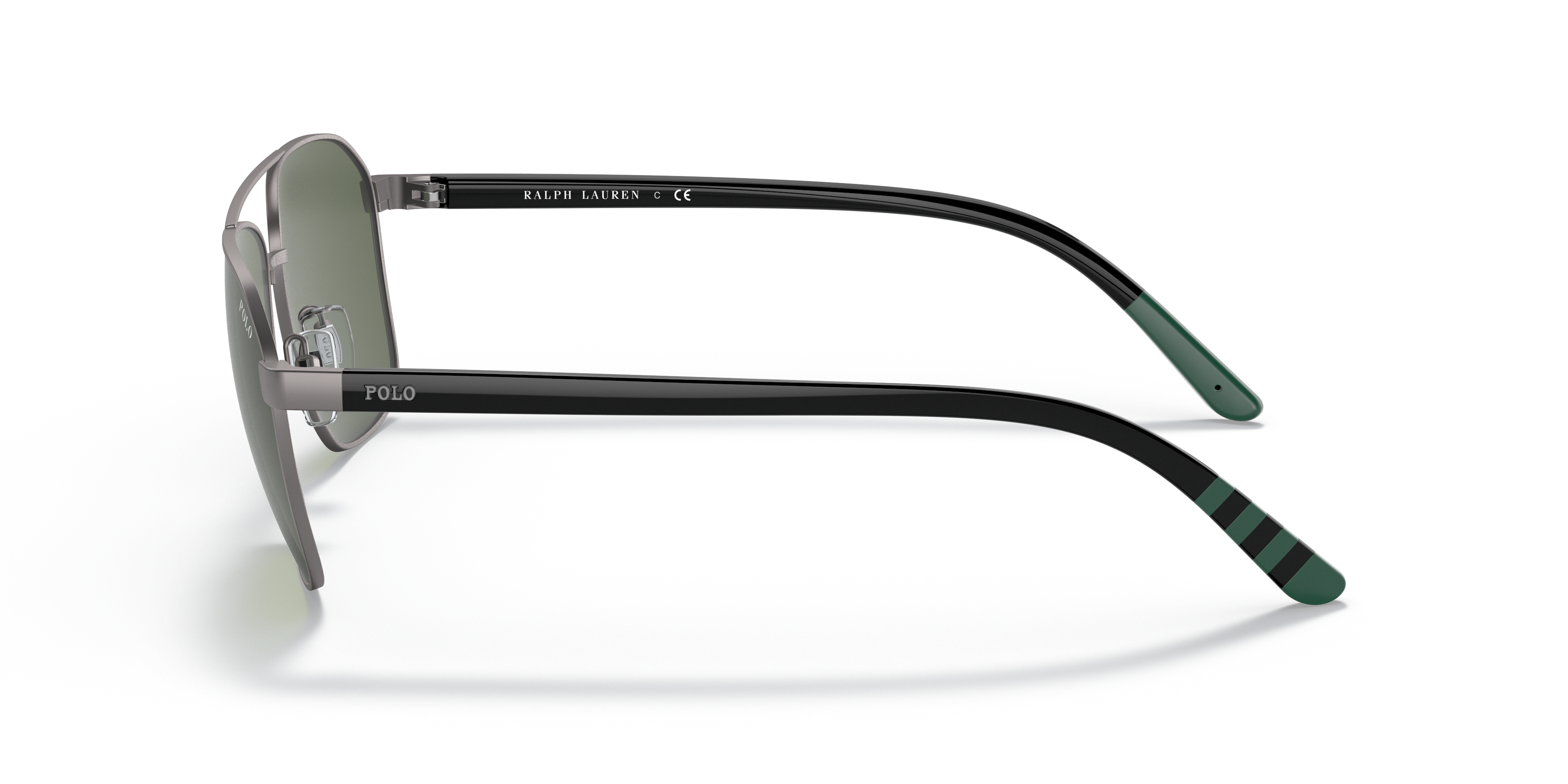 PH3140 Halfglanzend staalgrijs MetaalSunglass Frames van B24, Zijaanzicht