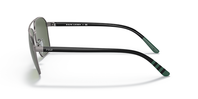 PH3140 Halfglanzend staalgrijs MetaalSunglass Frames van B24, Zijaanzicht