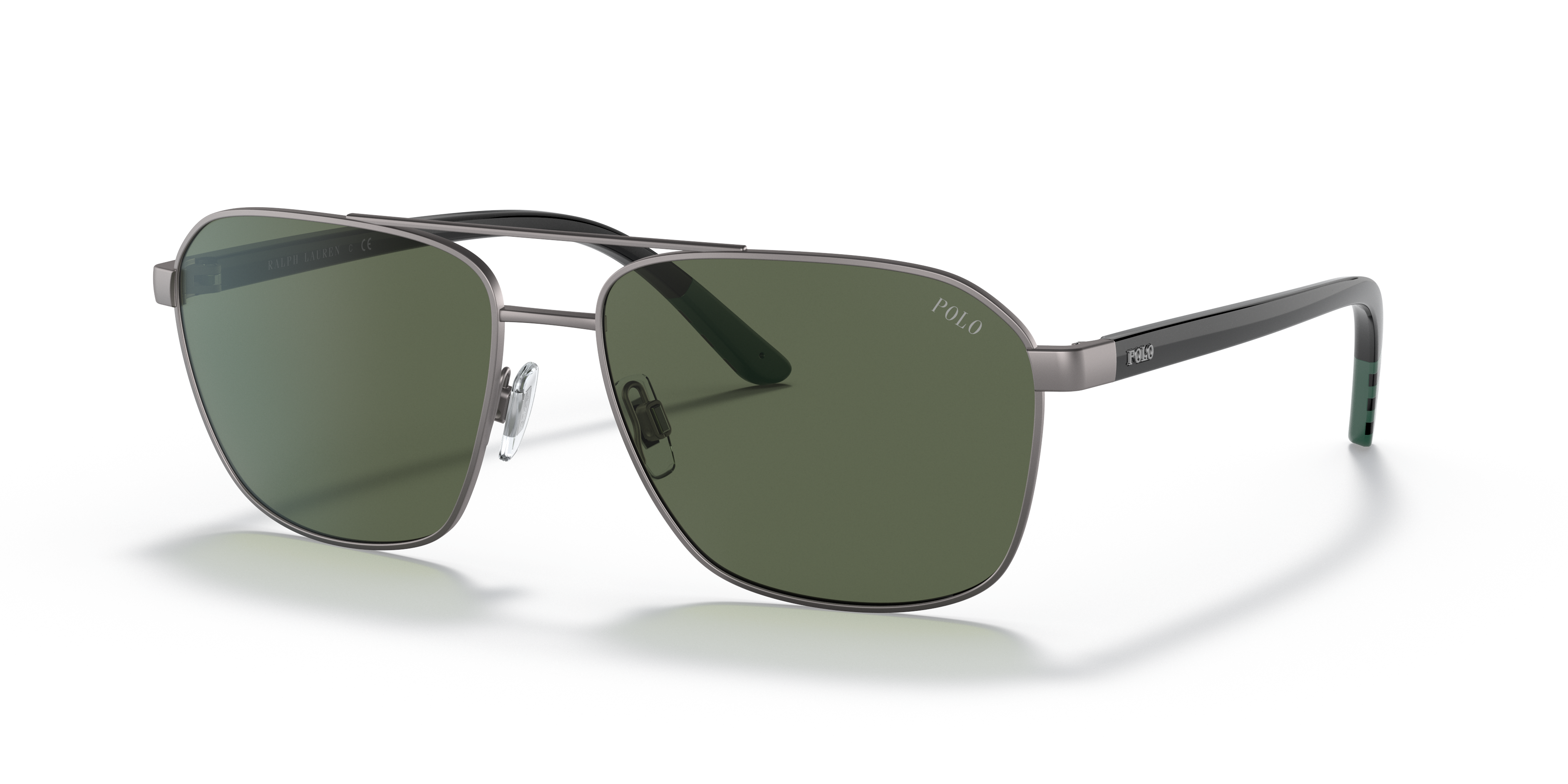 PH3140 Halfglanzend staalgrijs MetaalSunglass Frames van B24, Hoekweergave