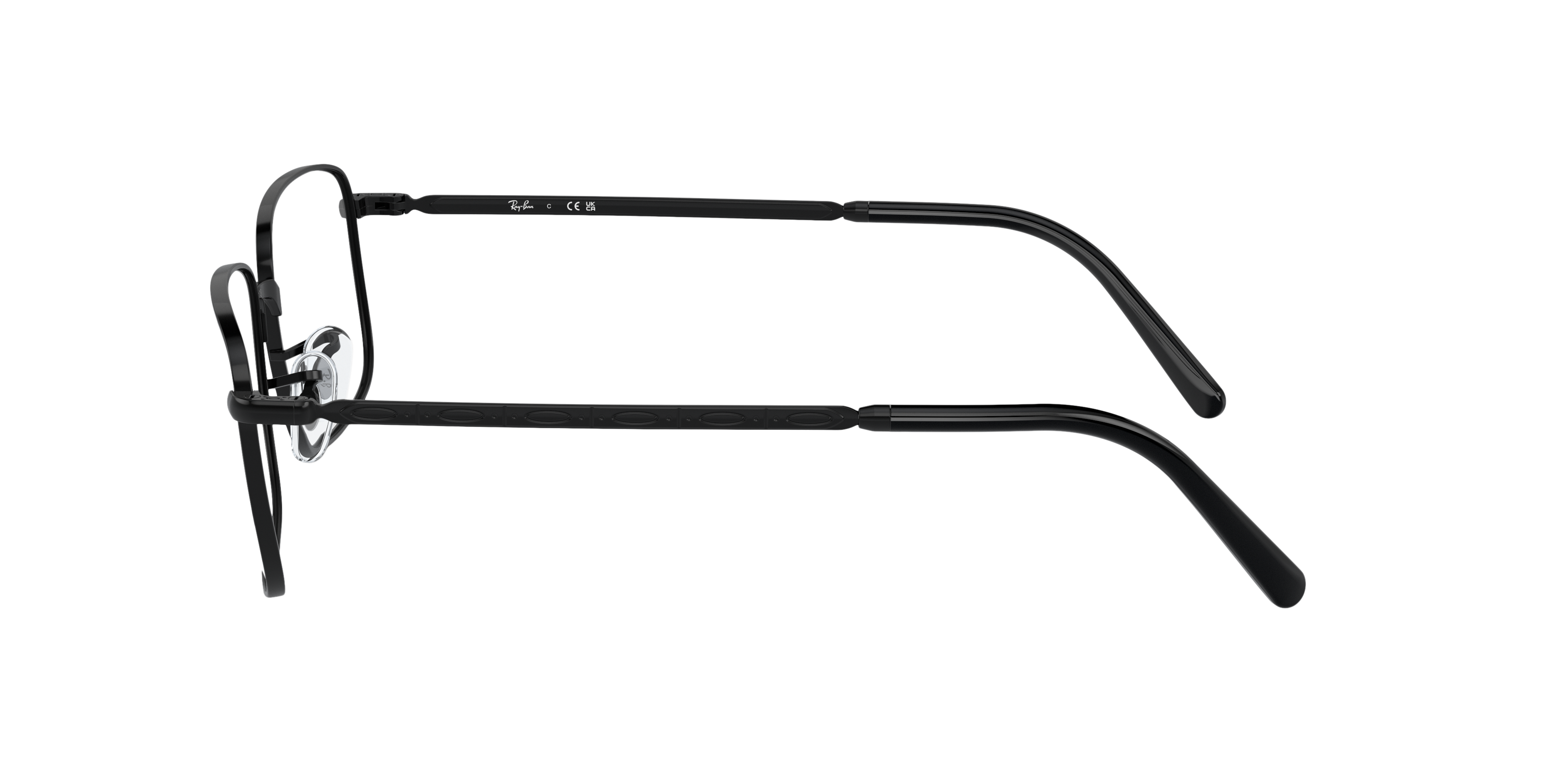 RB3717V Zwart MetaalEyeglass Frames van B24, Zijaanzicht