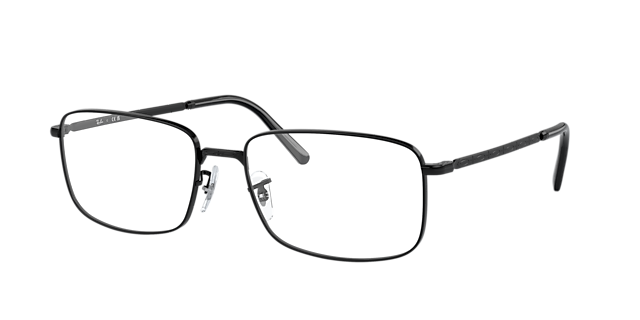 RB3717V Schwarz MetallEyeglass Frames von B24, Dreiviertelansicht