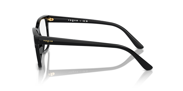 VO5556 Schwarz KunststoffEyeglass Frames von B24, Seitenansicht