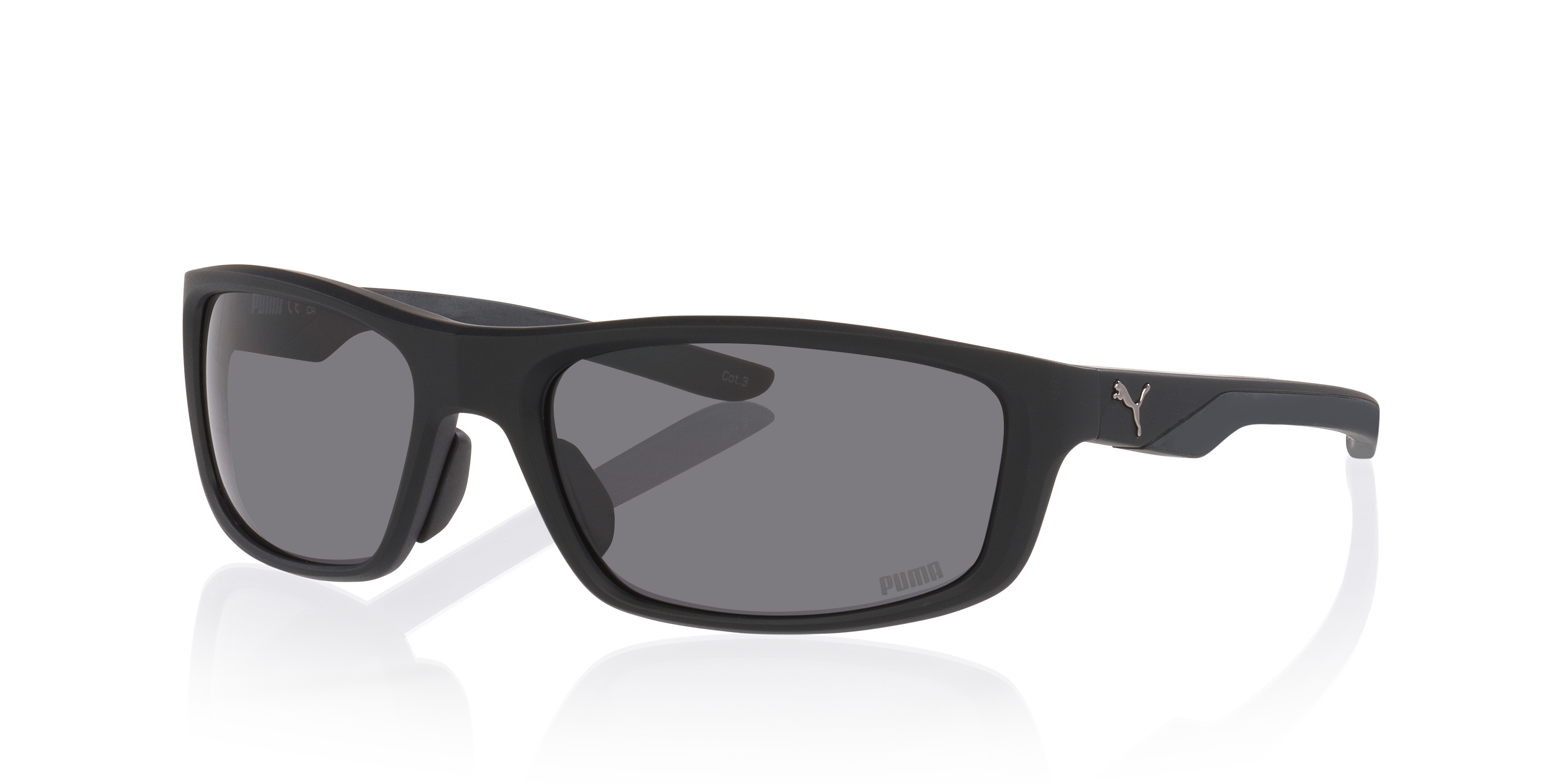 PU0480S Schwarz KunststoffSunglass Frames von B24, Dreiviertelansicht