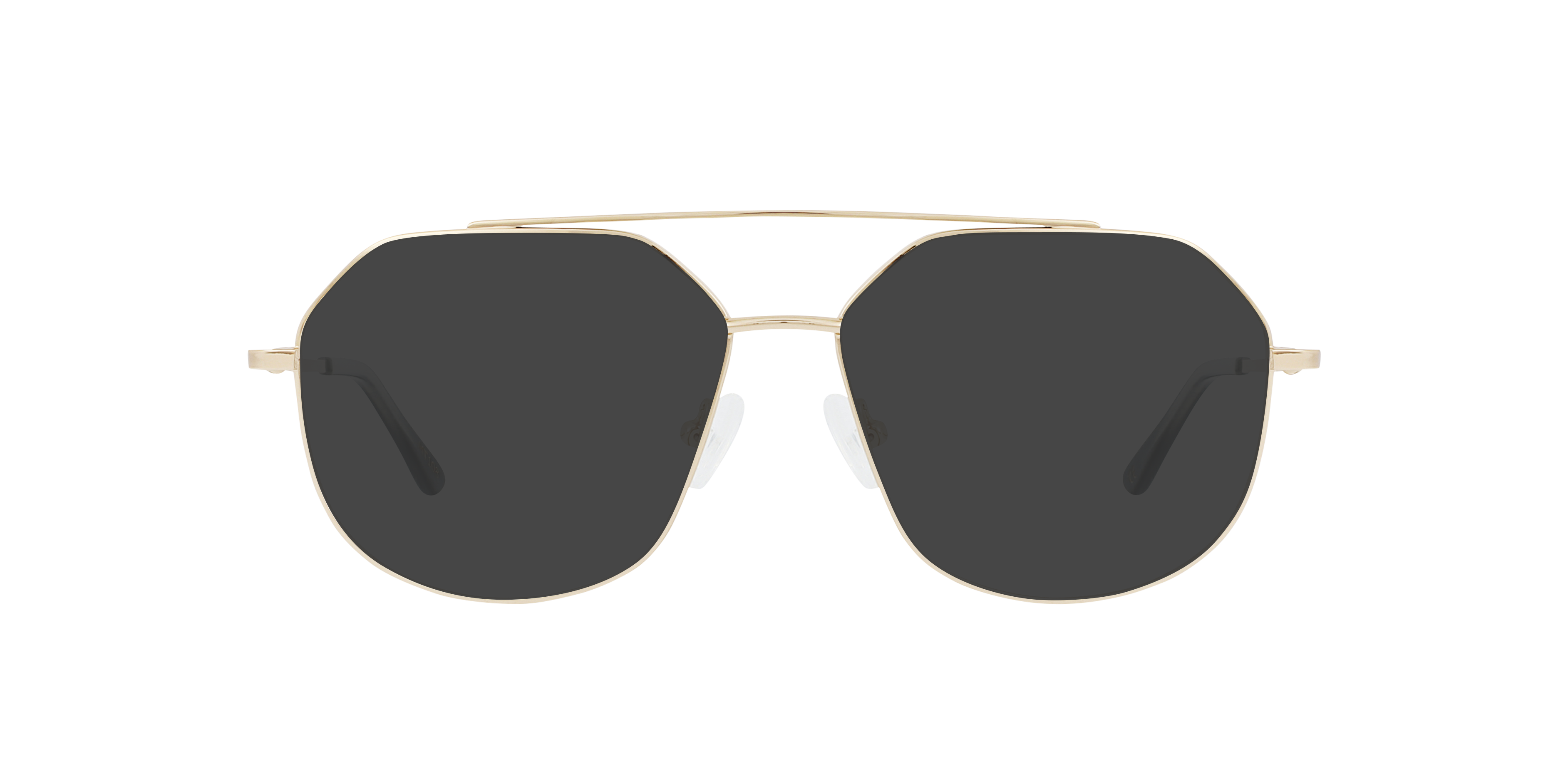 Viper Light Gold Metal MetallEyeglass Frames von B24, mit getönten Gläsern