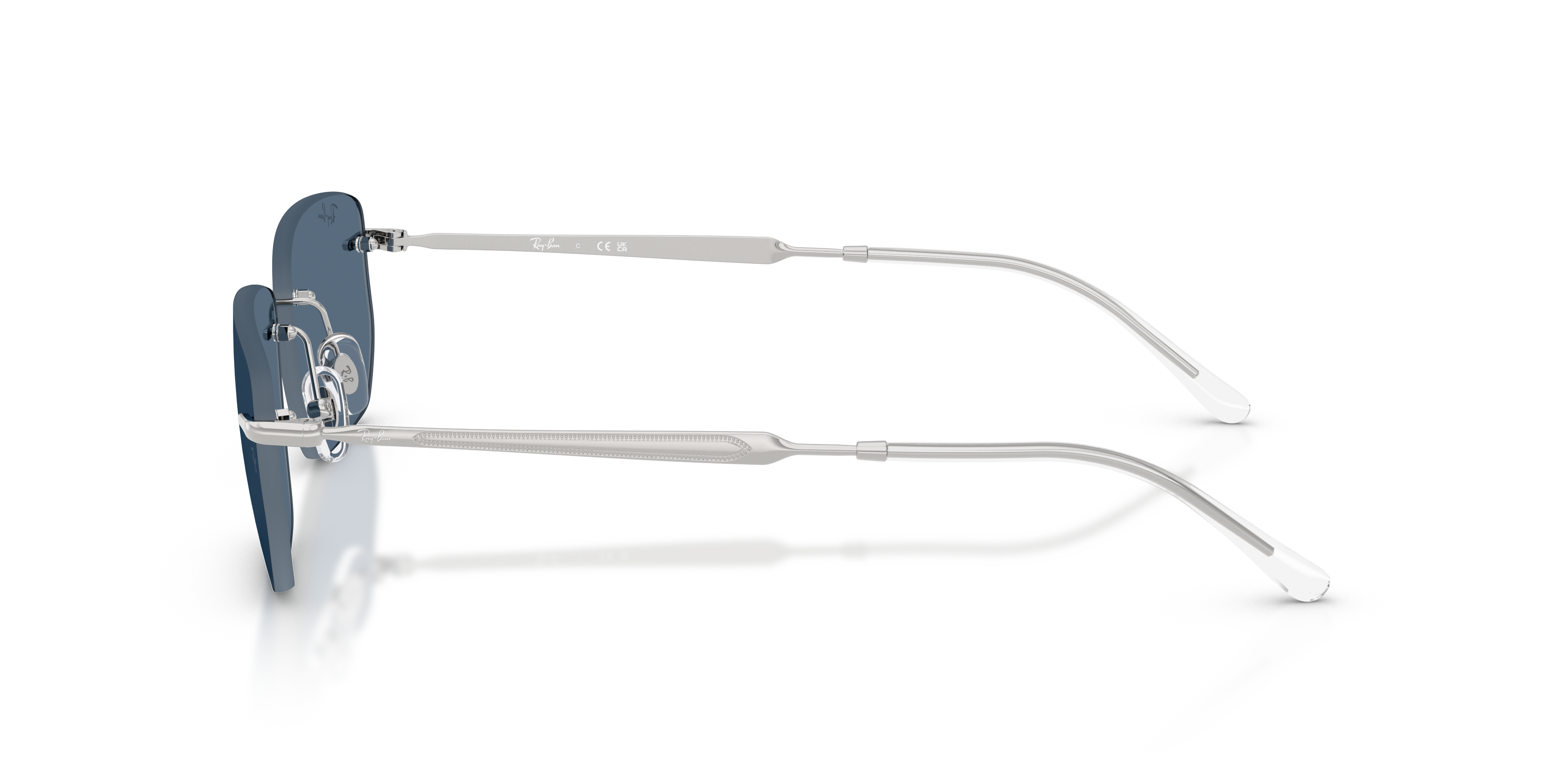 RB3768 Silber MetallSunglass Frames von B24, Seitenansicht