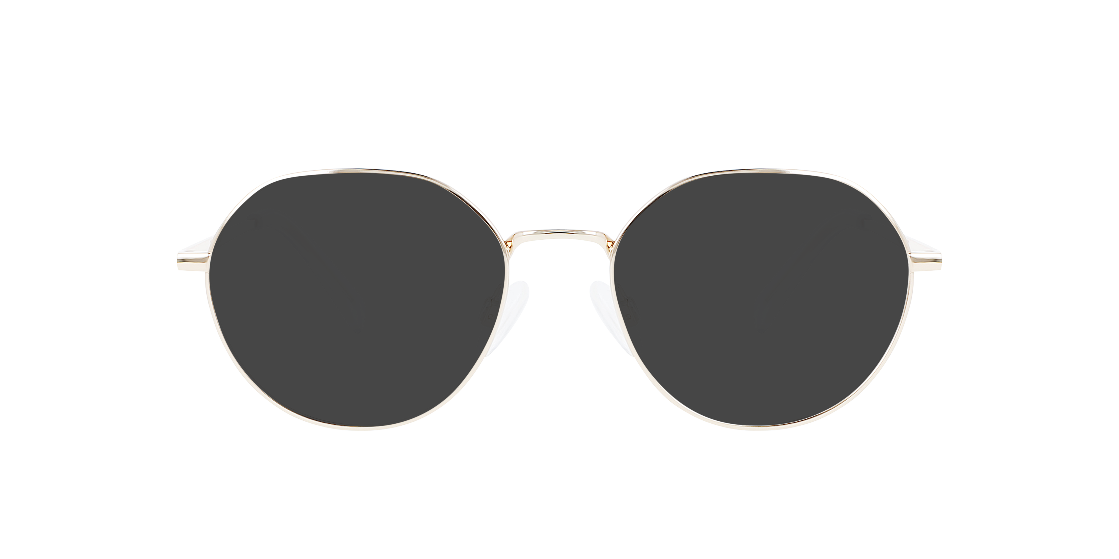 Logan Light Gold Titanium TitanEyeglass Frames von B24, mit getönten Gläsern