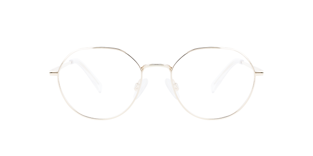Logan Light Gold Titanium TitanEyeglass Frames von B24, Vorderansicht