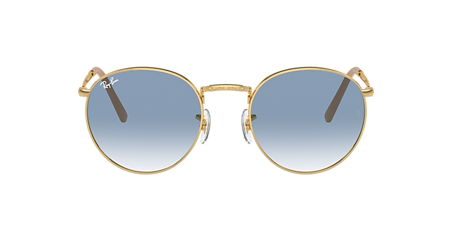 New Round Arista Gold MetallSunglass Frames von B24, mit getönten Gläsern