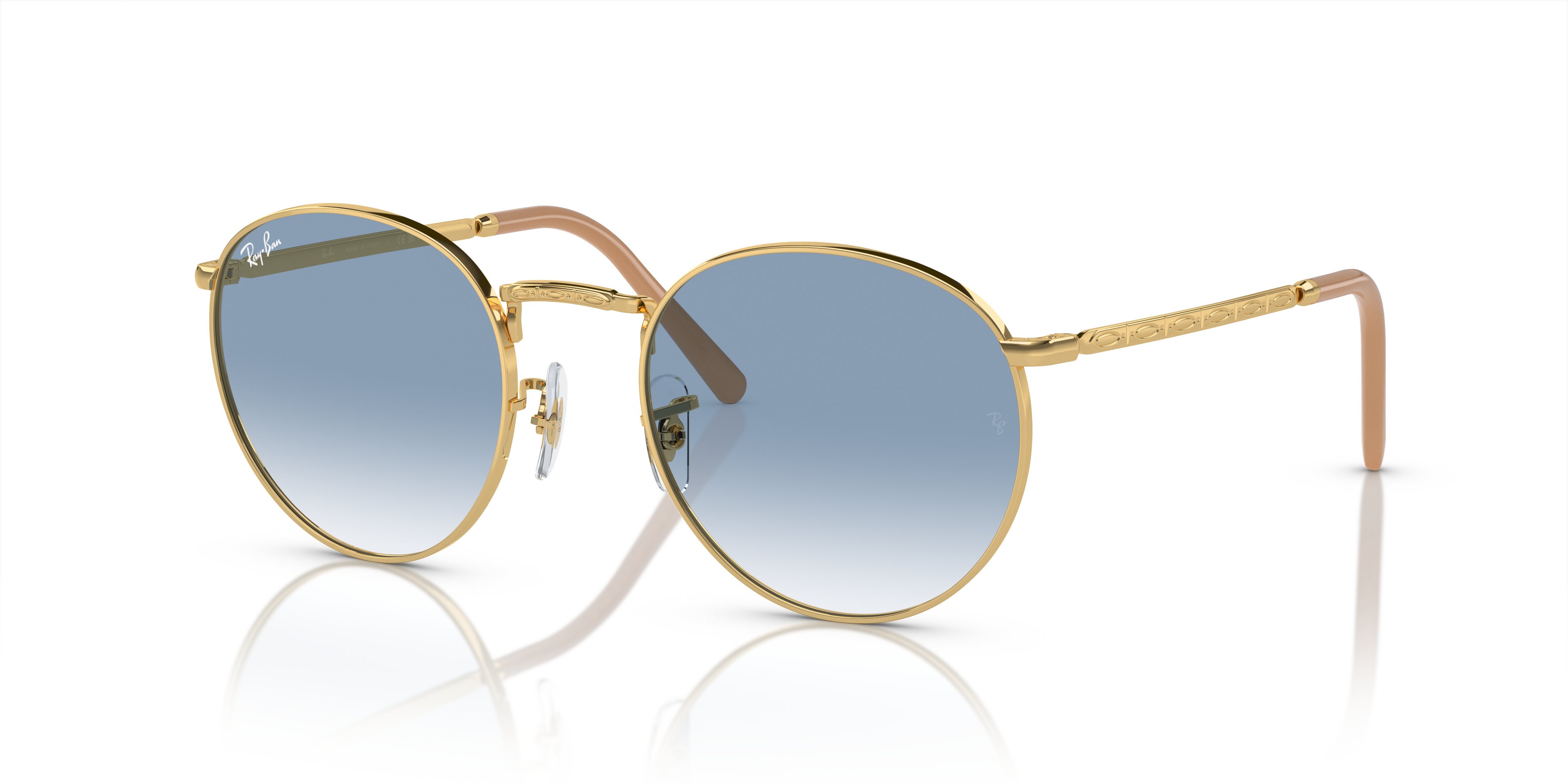 RB3637 Arista goud MetaalSunglass Frames van B24, Hoekweergave