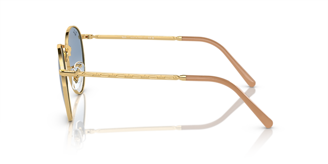 New Round Arista Gold MetallSunglass Frames von B24, Seitenansicht