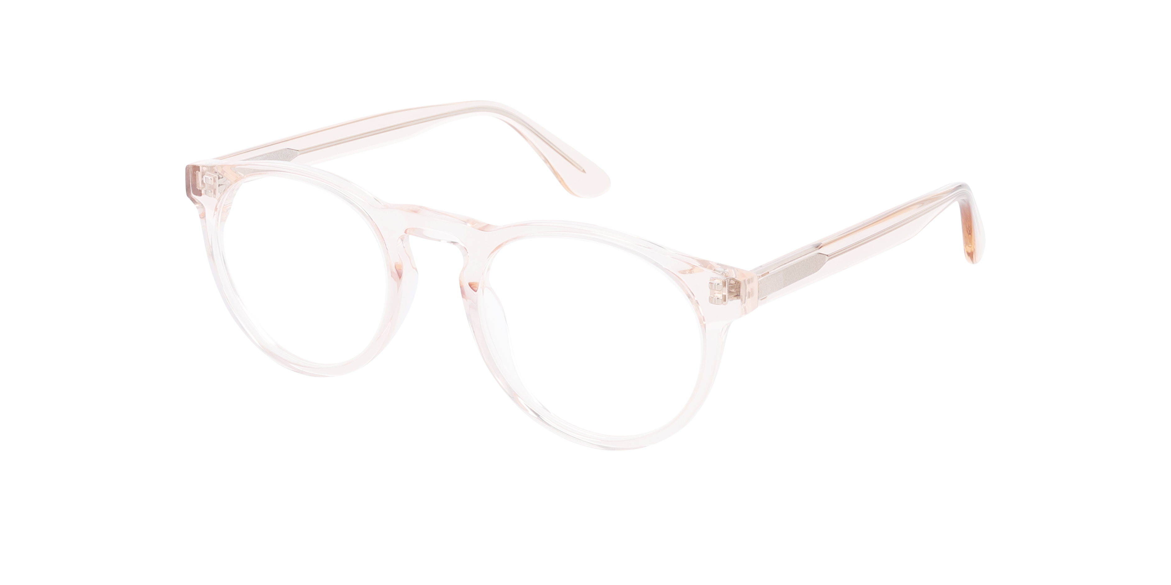 Steven S. Sunny Apricot AcetaatEyeglass Frames van B24, Hoekweergave