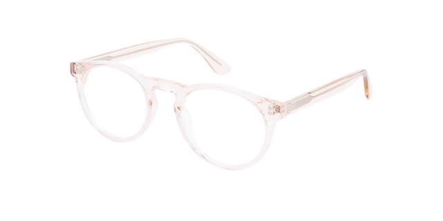 Steven S. Sunny Apricot AcetaatEyeglass Frames van B24, Hoekweergave