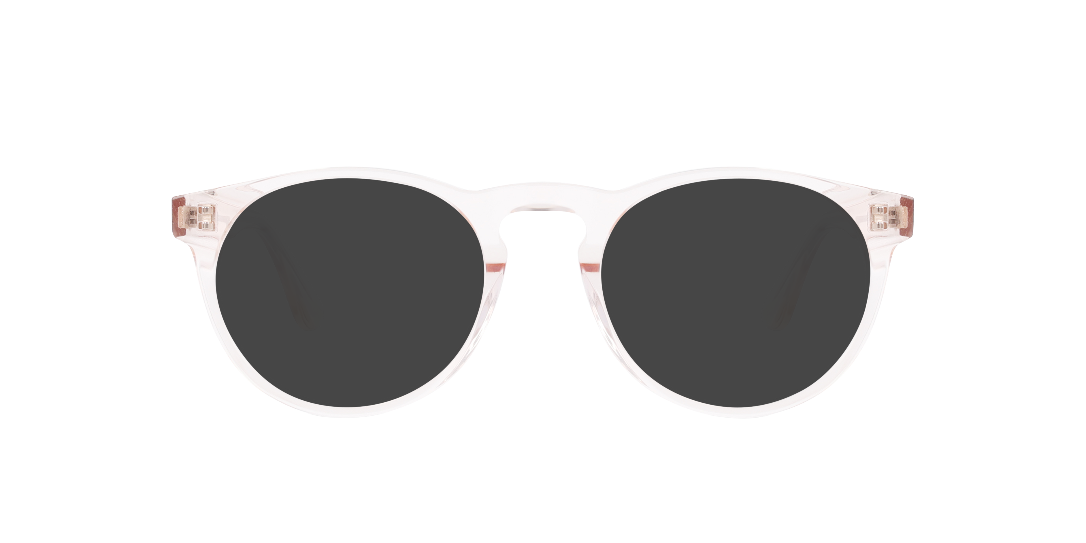 Steven S. Sunny Apricot AcetaatEyeglass Frames van B24, met getinte lenzen