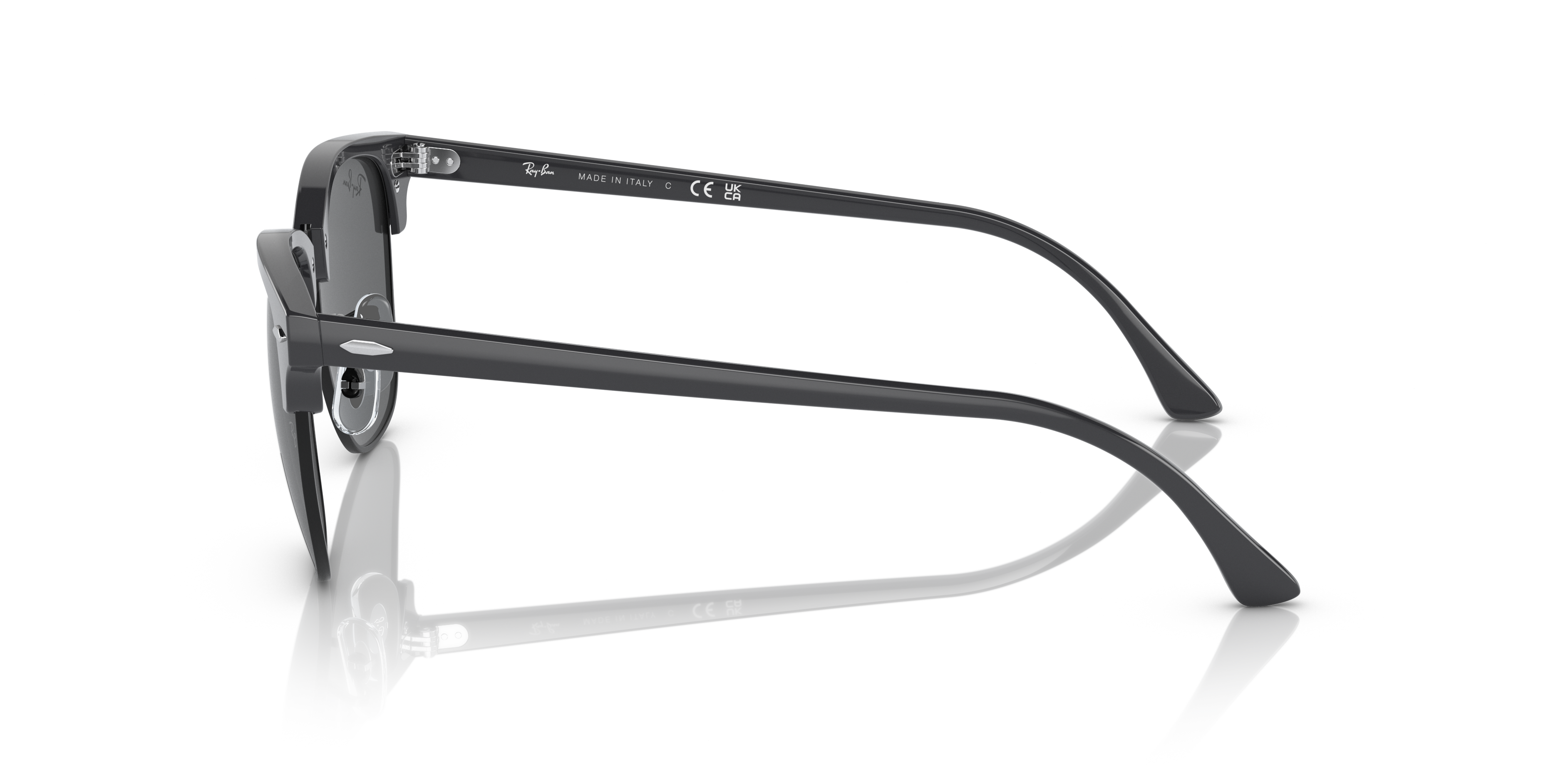 RB3016 Grau auf Schwarz AcetatSunglass Frames von B24, Seitenansicht