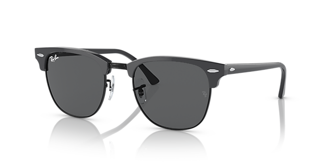 RB3016 Grau auf Schwarz AcetatSunglass Frames von B24, Dreiviertelansicht