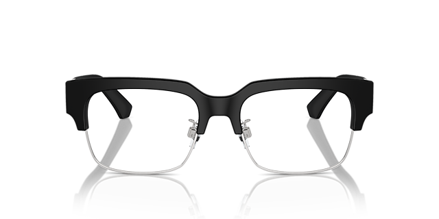 DG3388 Matzwart AcetaatEyeglass Frames van B24, Vooraanzicht