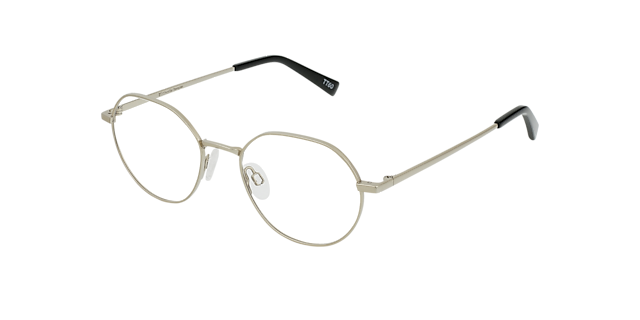 Logan Platinum Silver Titanium TitanEyeglass Frames von B24, Dreiviertelansicht